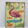 Tiki Bar Wandbord flamingo metaal 40 cm