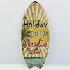 Surfplank Holiday Wandbord metaal 40 cm