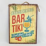 Tiki Bar Wandbord Cool & Tasty metaal 40 cm